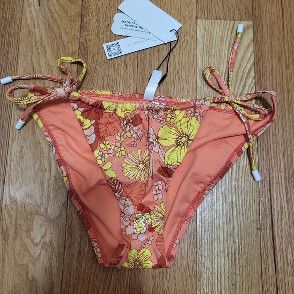 P1. NWT NWT Sanctuary Tunnel Side Hipster Bikini Bottom Mango XS - Picture 6 of 8